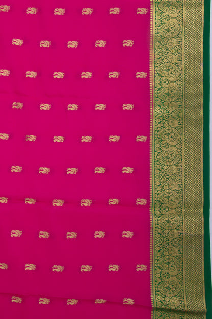 Binny Silk Butta Pink Saree