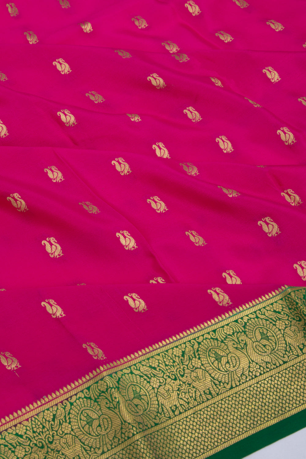 Binny Silk Butta Pink Saree