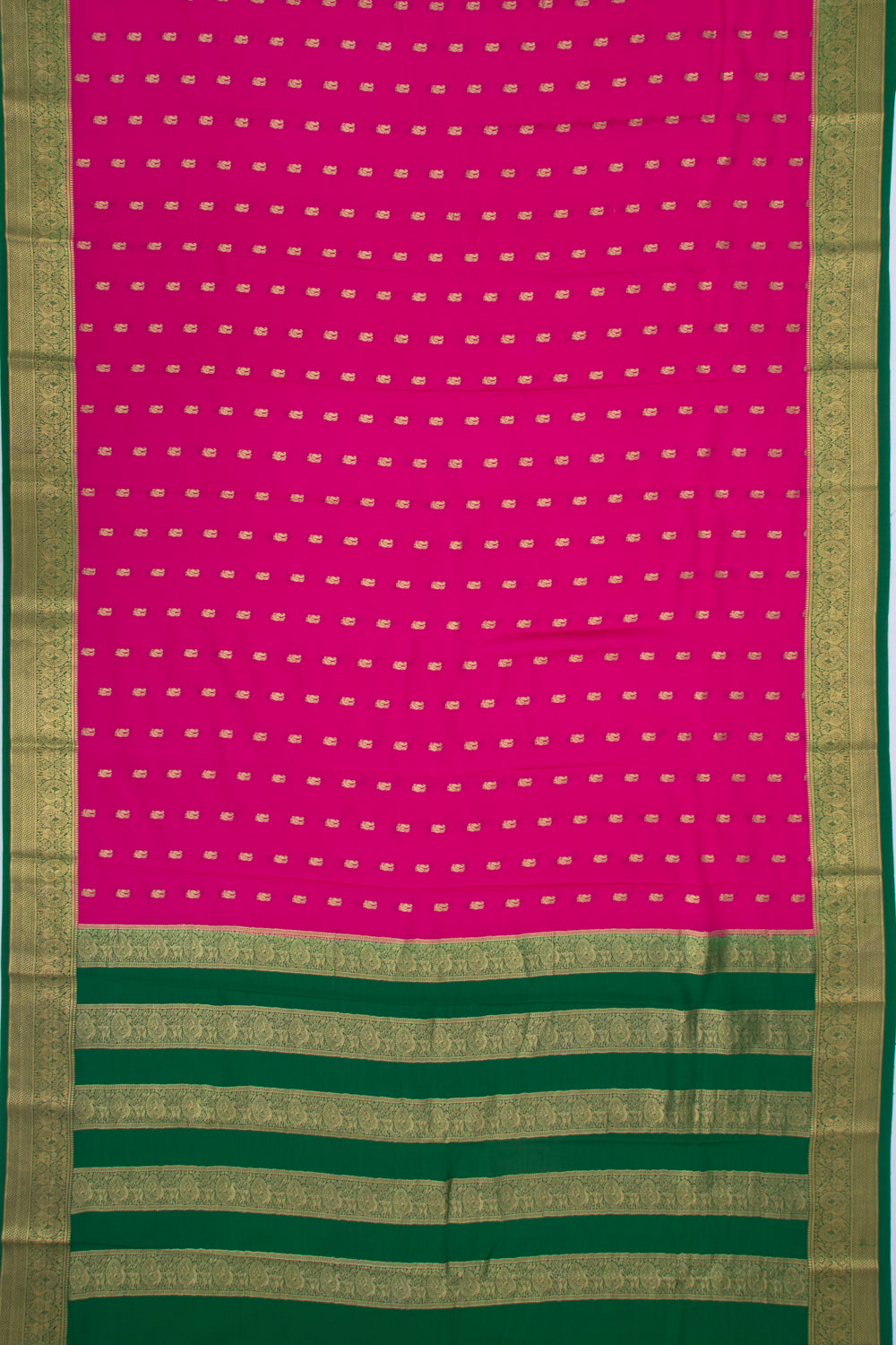 Binny Silk Butta Pink Saree