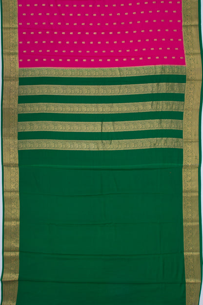 Binny Silk Butta Pink Saree