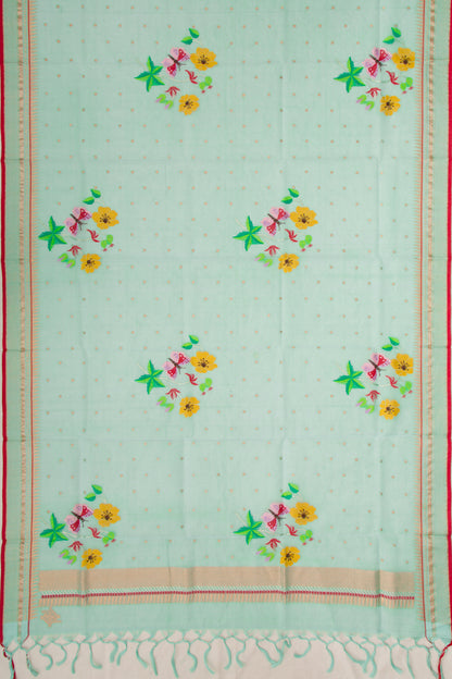 Kota Silk Butta Sky Blue Dupatta
