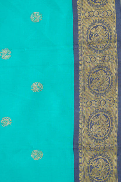Kanchipuram Silk Butta Blue Saree