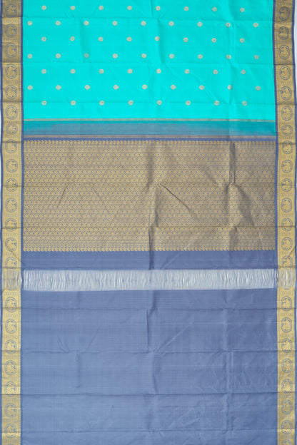 Kanchipuram Silk Butta Blue Saree