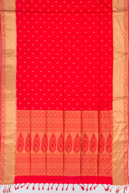 Coimbatore Soft Silk Jacquard And Butta Red Saree