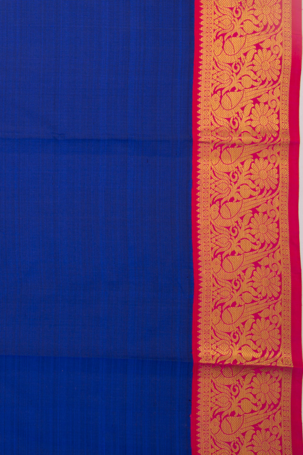 Kanchipuram Silk Plain Royal Blue Saree