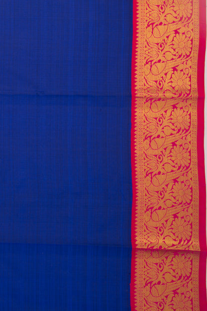 Kanchipuram Silk Plain Royal Blue Saree