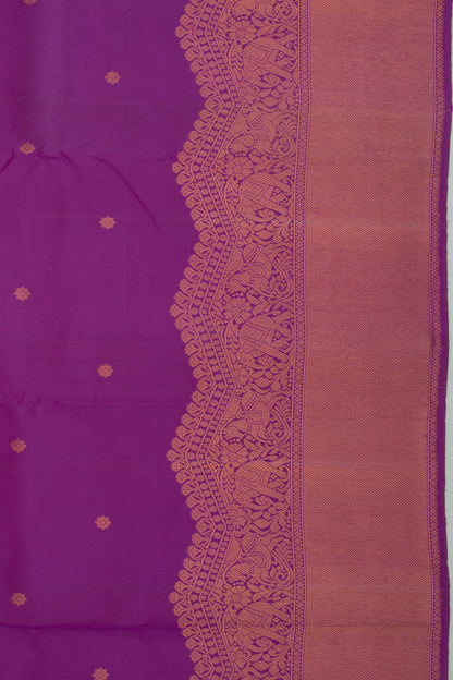 Kanchipuram Silk Butta Purple Saree