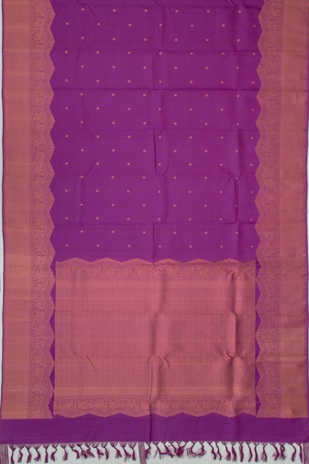 Kanchipuram Silk Butta Purple Saree