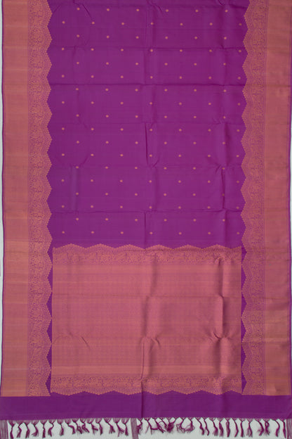 Kanchipuram Silk Butta Purple Saree