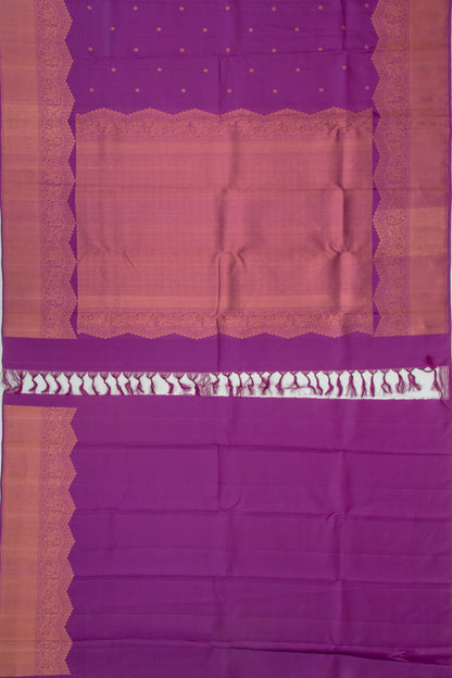 Kanchipuram Silk Butta Purple Saree