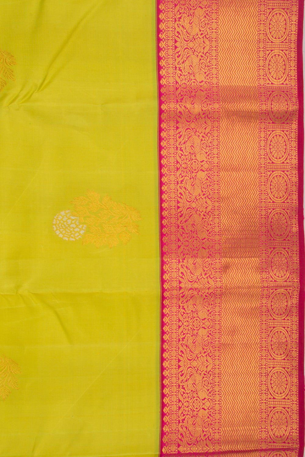Kanchipuram Silk Butta Green Saree