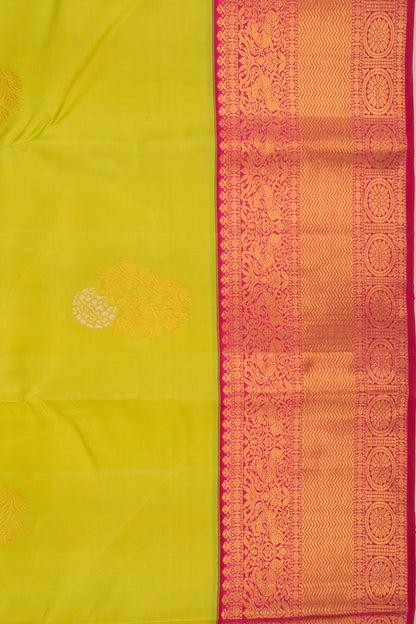 Kanchipuram Silk Butta Green Saree