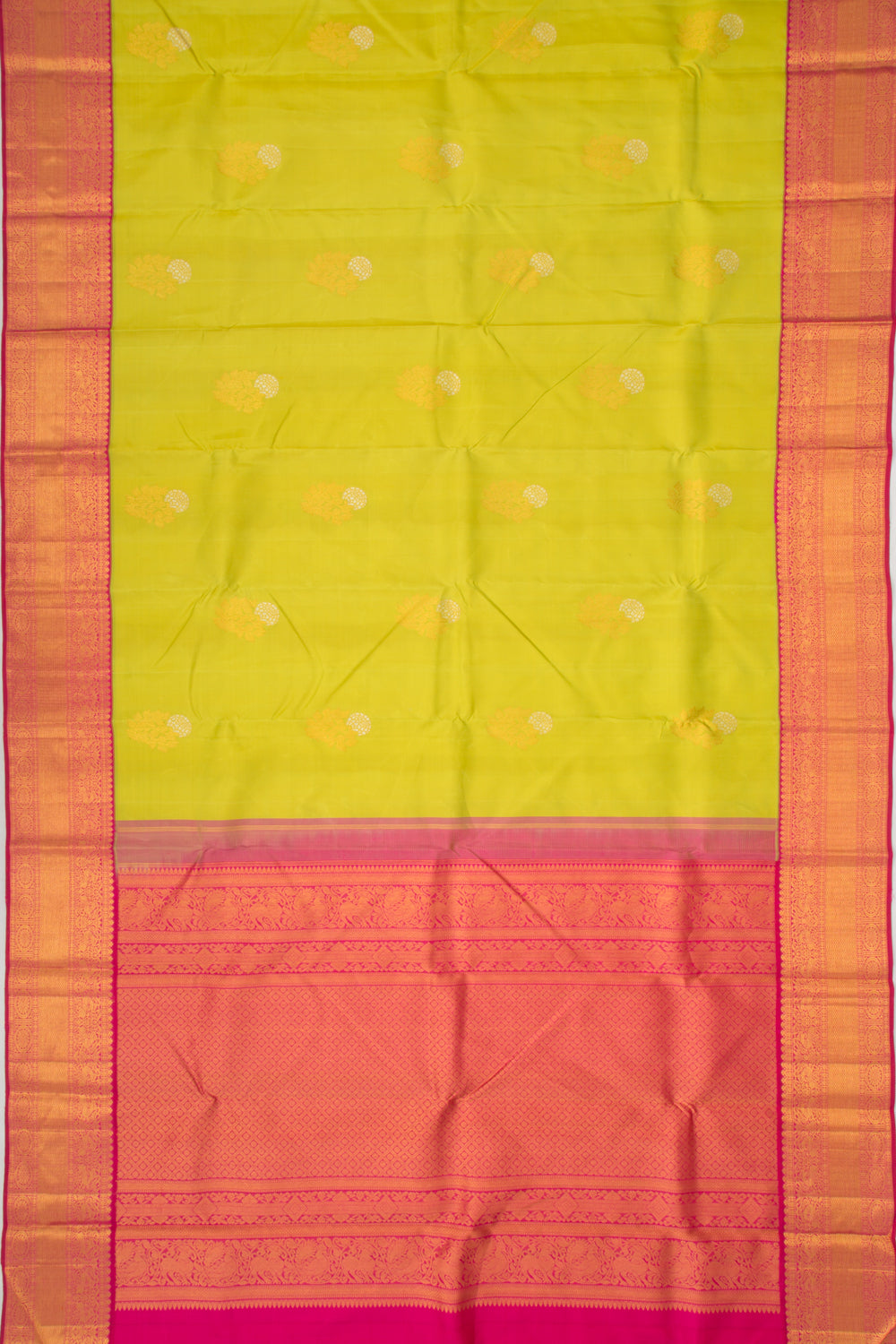 Kanchipuram Silk Butta Green Saree