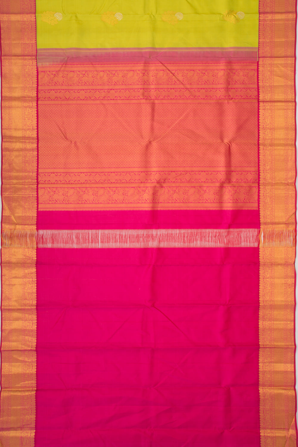 Kanchipuram Silk Butta Green Saree