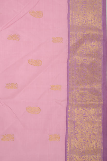 Kanchipuram Silk Butta Pink Saree