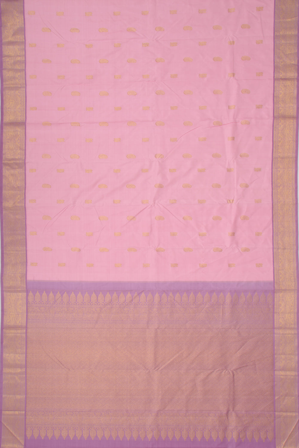 Kanchipuram Silk Butta Pink Saree