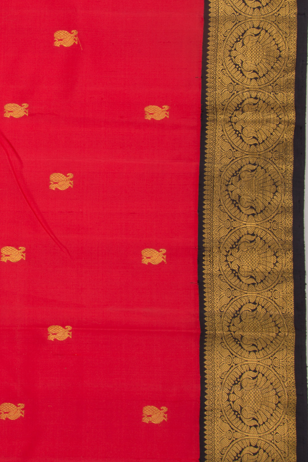 Kanchipuram Silk Butta Red Saree