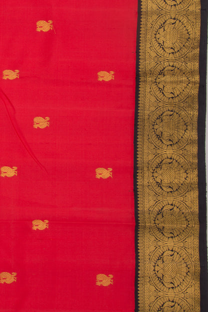 Kanchipuram Silk Butta Red Saree