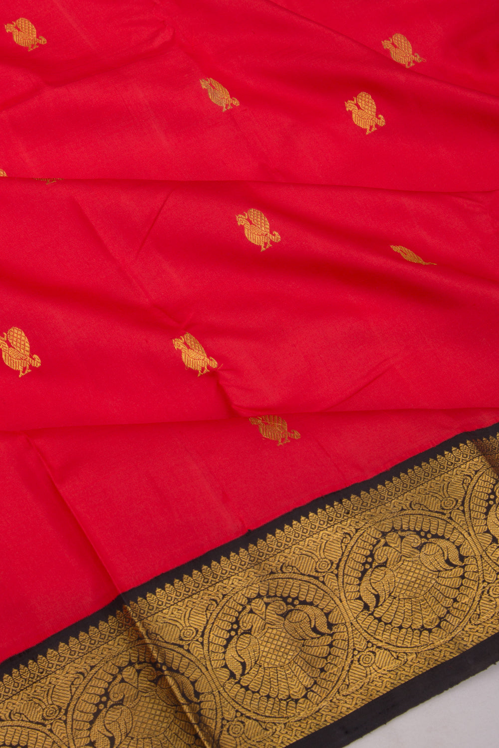 Kanchipuram Silk Butta Red Saree
