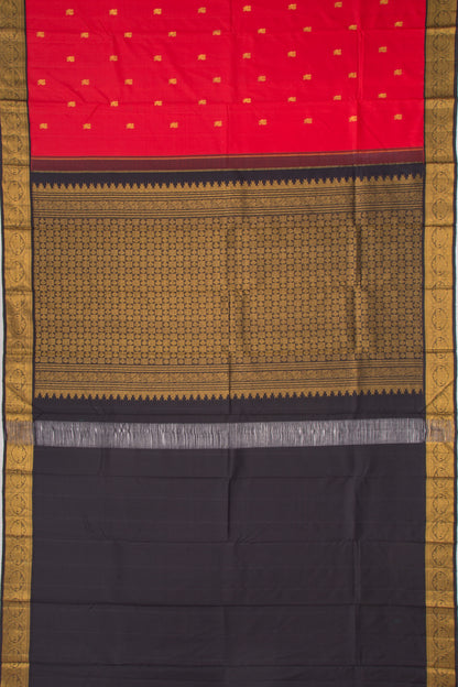 Kanchipuram Silk Butta Red Saree
