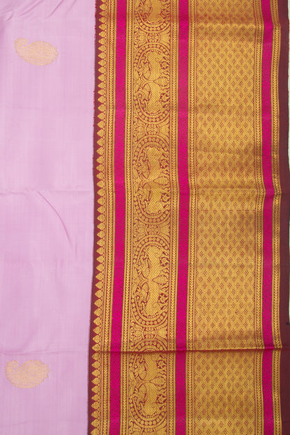 Kanchipuram Silk Butta Lilac Saree