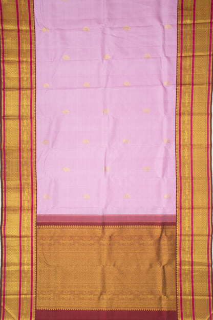 Kanchipuram Silk Butta Lilac Saree