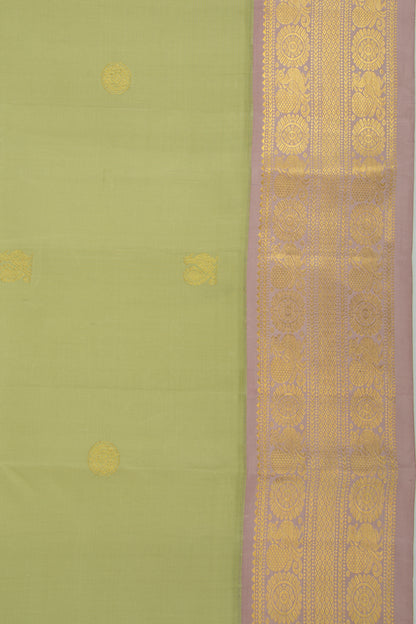Kanchipuram Silk Butta Pastel Green Saree