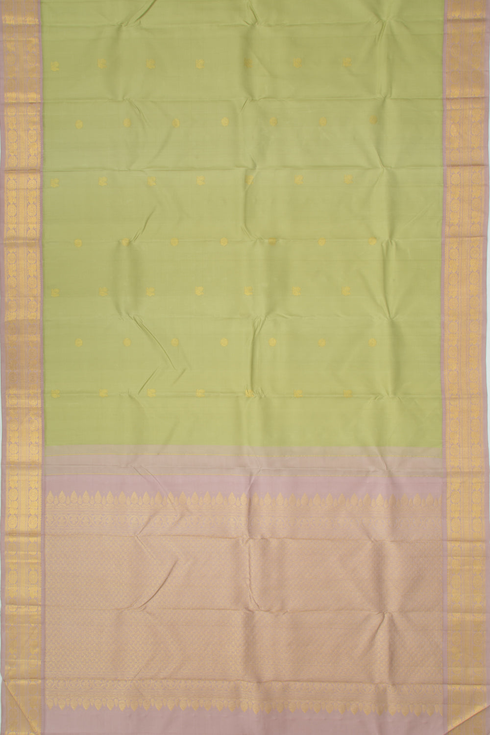Kanchipuram Silk Butta Pastel Green Saree