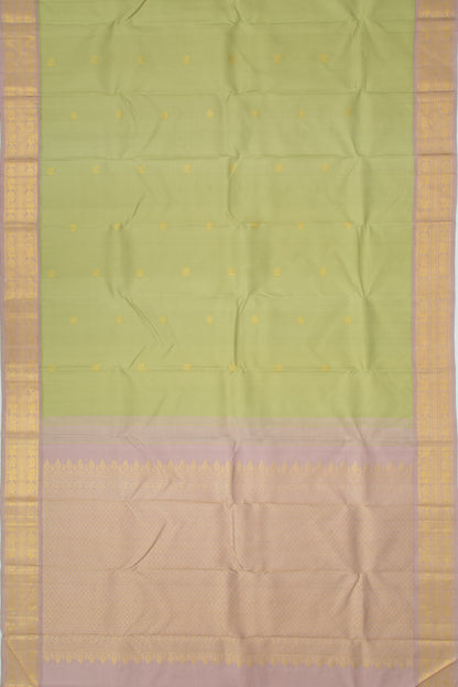 Kanchipuram Silk Butta Pastel Green Saree