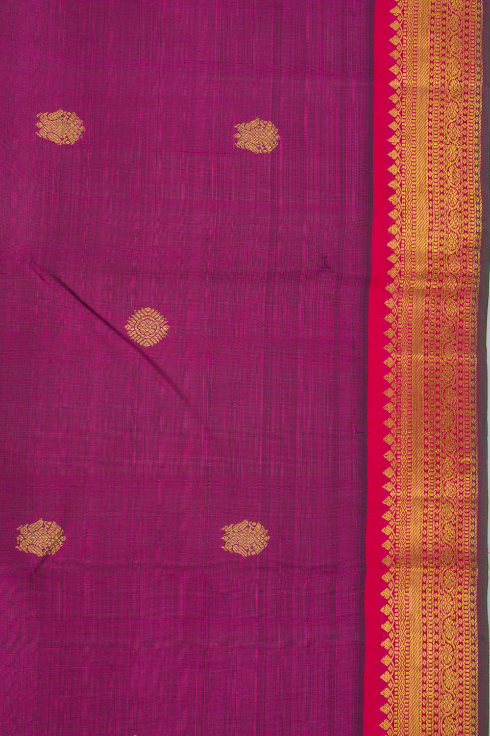 Kanchipuram Silk Butta Purple Saree