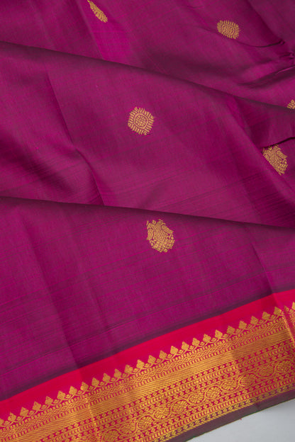 Kanchipuram Silk Butta Purple Saree