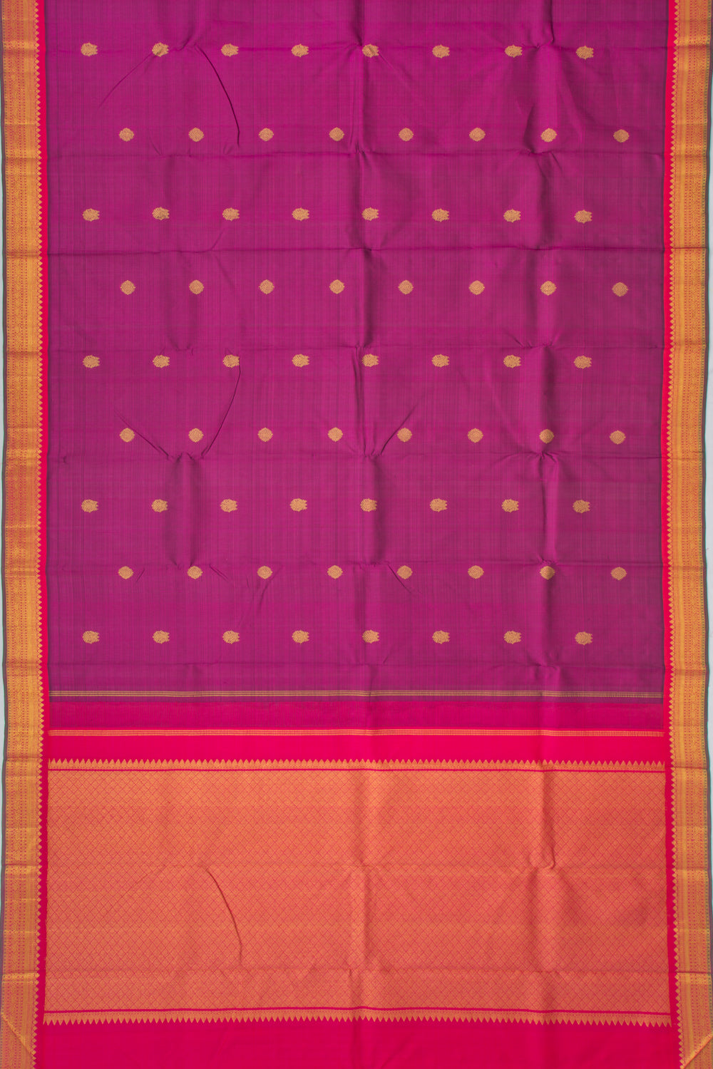 Kanchipuram Silk Butta Purple Saree