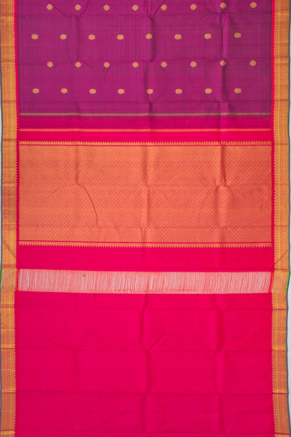 Kanchipuram Silk Butta Purple Saree