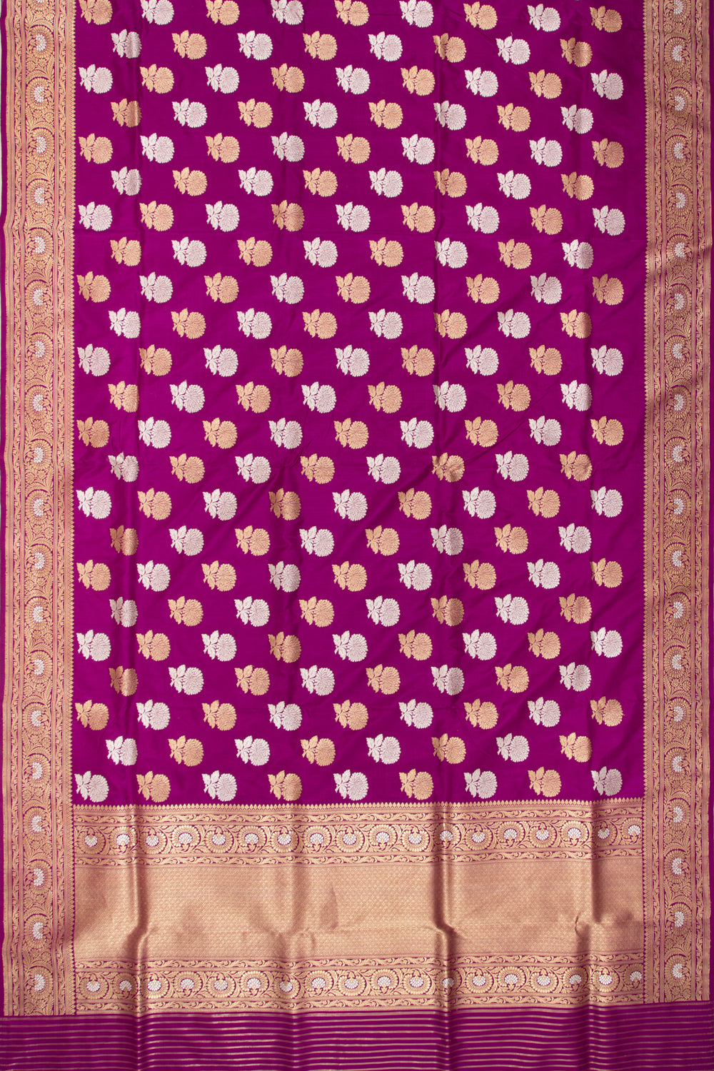 Banarasi Silk Brocade Purple Saree