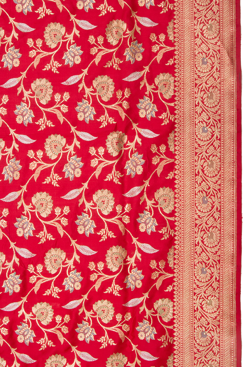 Banarasi Silk Kadwa Jaal Red Saree