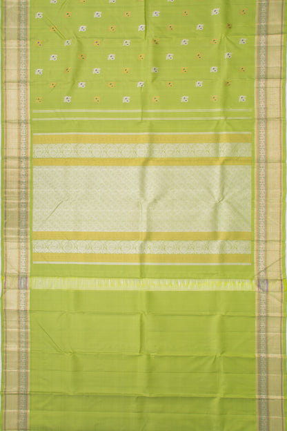 Kanchipuram Silk Butta Green Saree