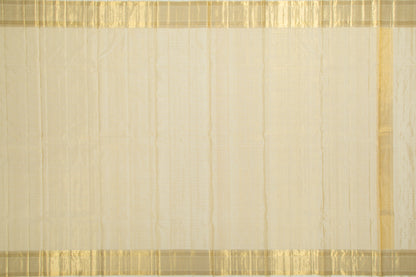 Kanchipuram Silk Checks Cream Dhoti