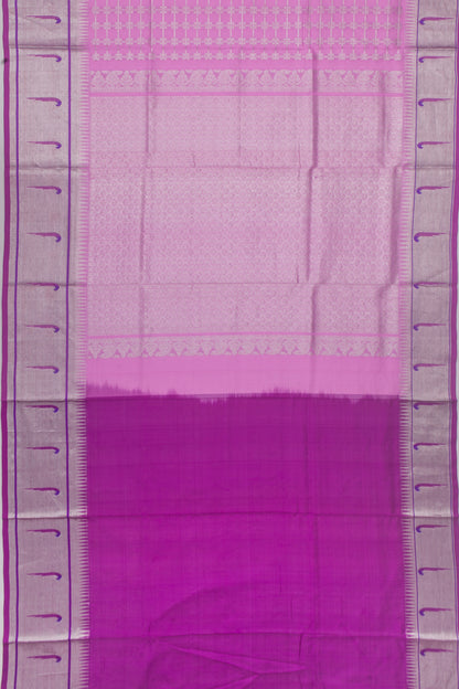 Venkatagiri Silk Checks Pink Saree
