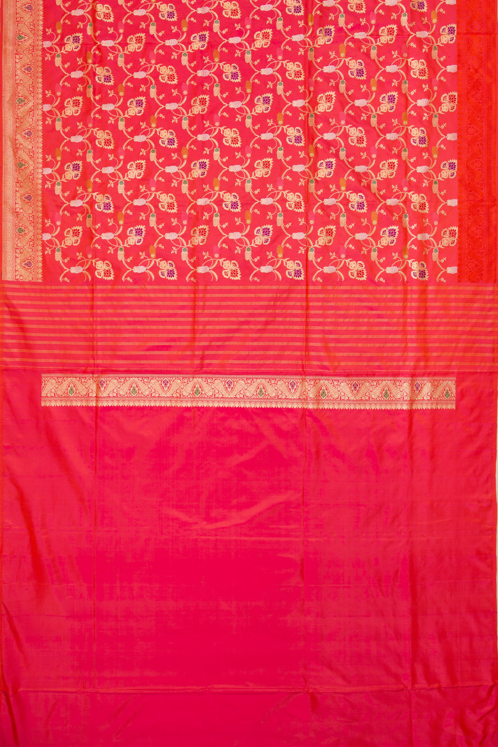 Banarasi Silk Kadwa Jaal Red Saree