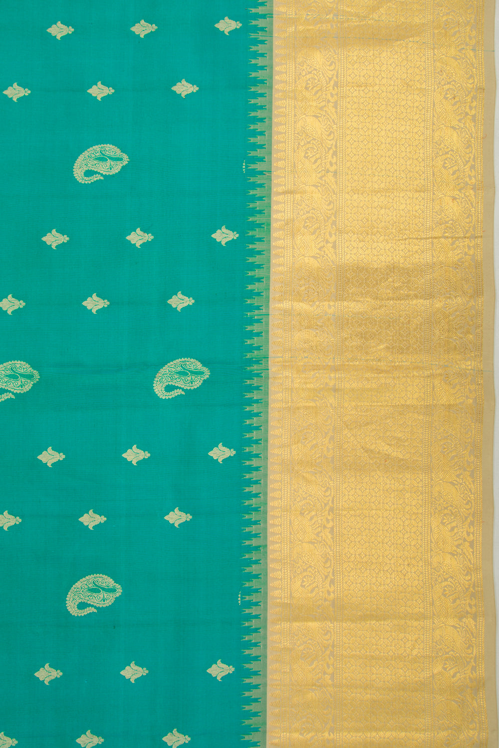 Taranga Kanchi Silk Butta Blue Saree