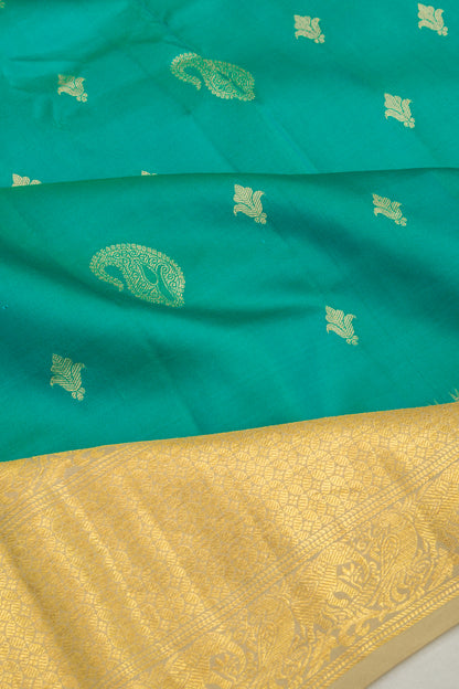 Taranga Kanchi Silk Butta Blue Saree
