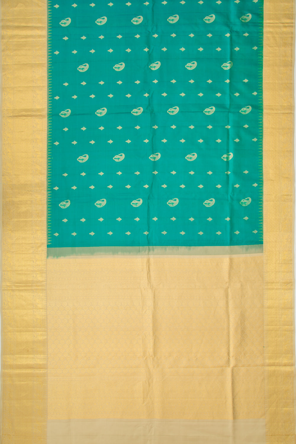 Taranga Kanchi Silk Butta Blue Saree