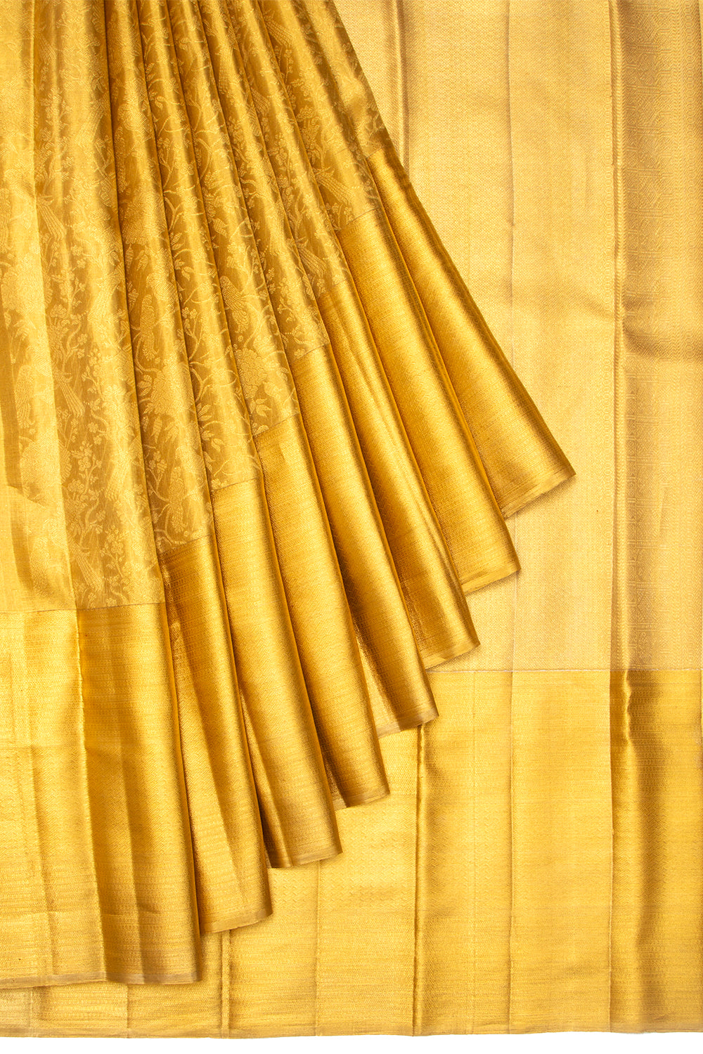 Kanchipuram Silk Tissue Gold Saree
