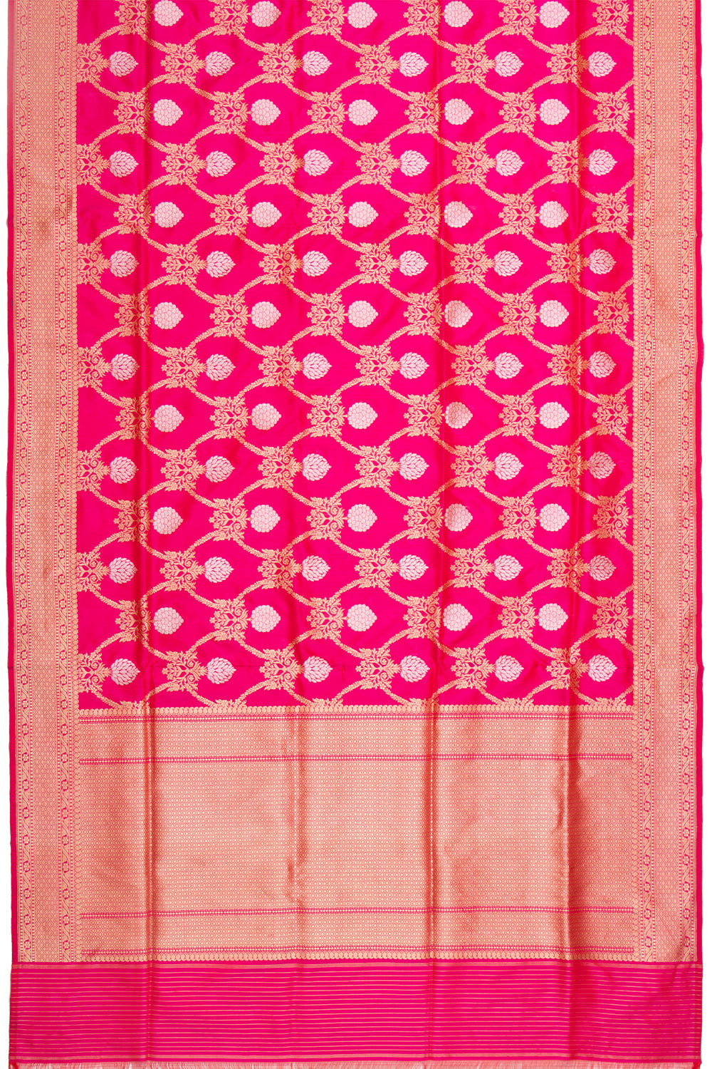 Banarasi Silk Jaal Pink Saree