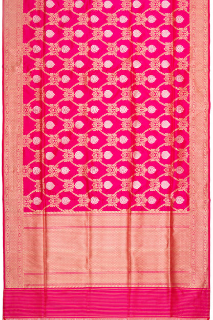 Banarasi Silk Jaal Pink Saree