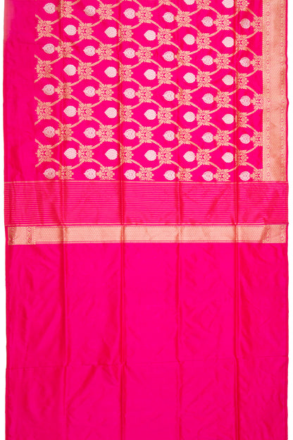 Banarasi Silk Jaal Pink Saree