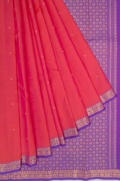 Kanchipuram Silk Butta Pink Saree