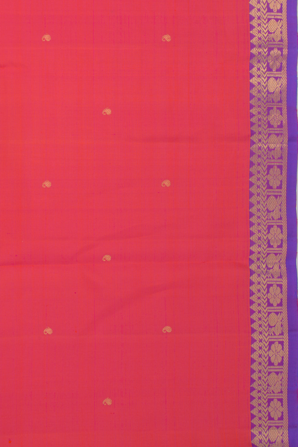 Kanchipuram Silk Butta Pink Saree
