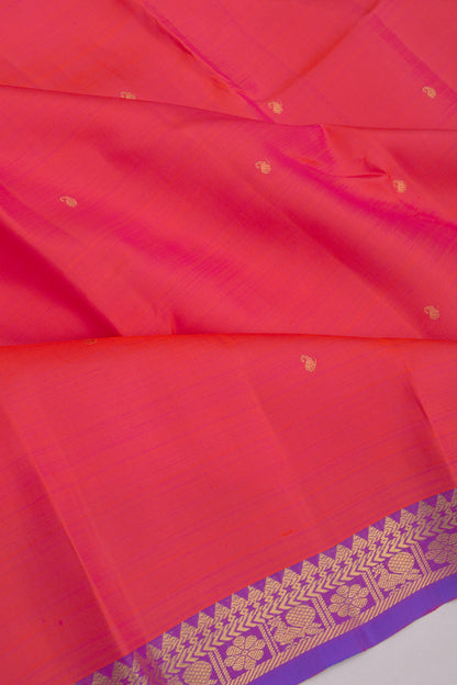 Kanchipuram Silk Butta Pink Saree