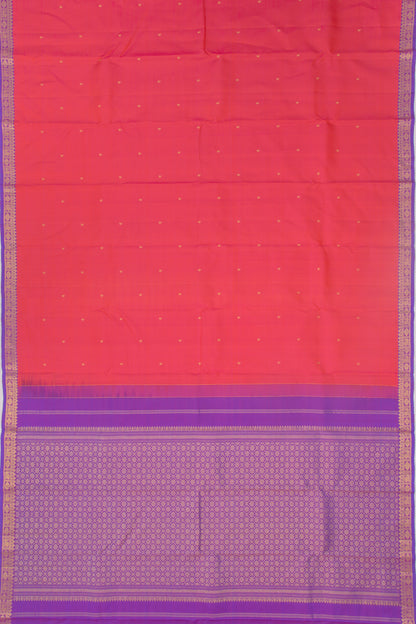 Kanchipuram Silk Butta Pink Saree